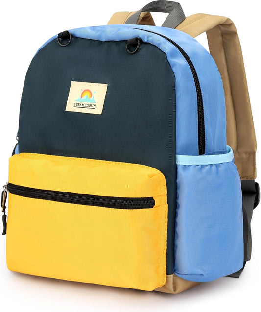 STEAMEDBUN Toddler Backpack for Boys 2-4: Preschool Kindergarten Backpacks - 12 inch Daycare Backpack