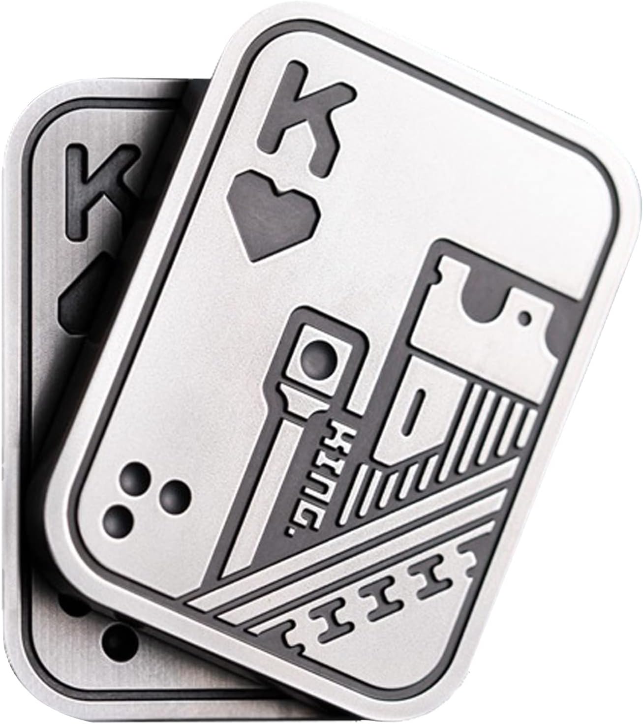 New Decompression Metal Poker Fidget_Slider，Manually Rotate Adult Office Decompression Toys to Relieve Pressure, Tabletop Toys for Adults, （KK）