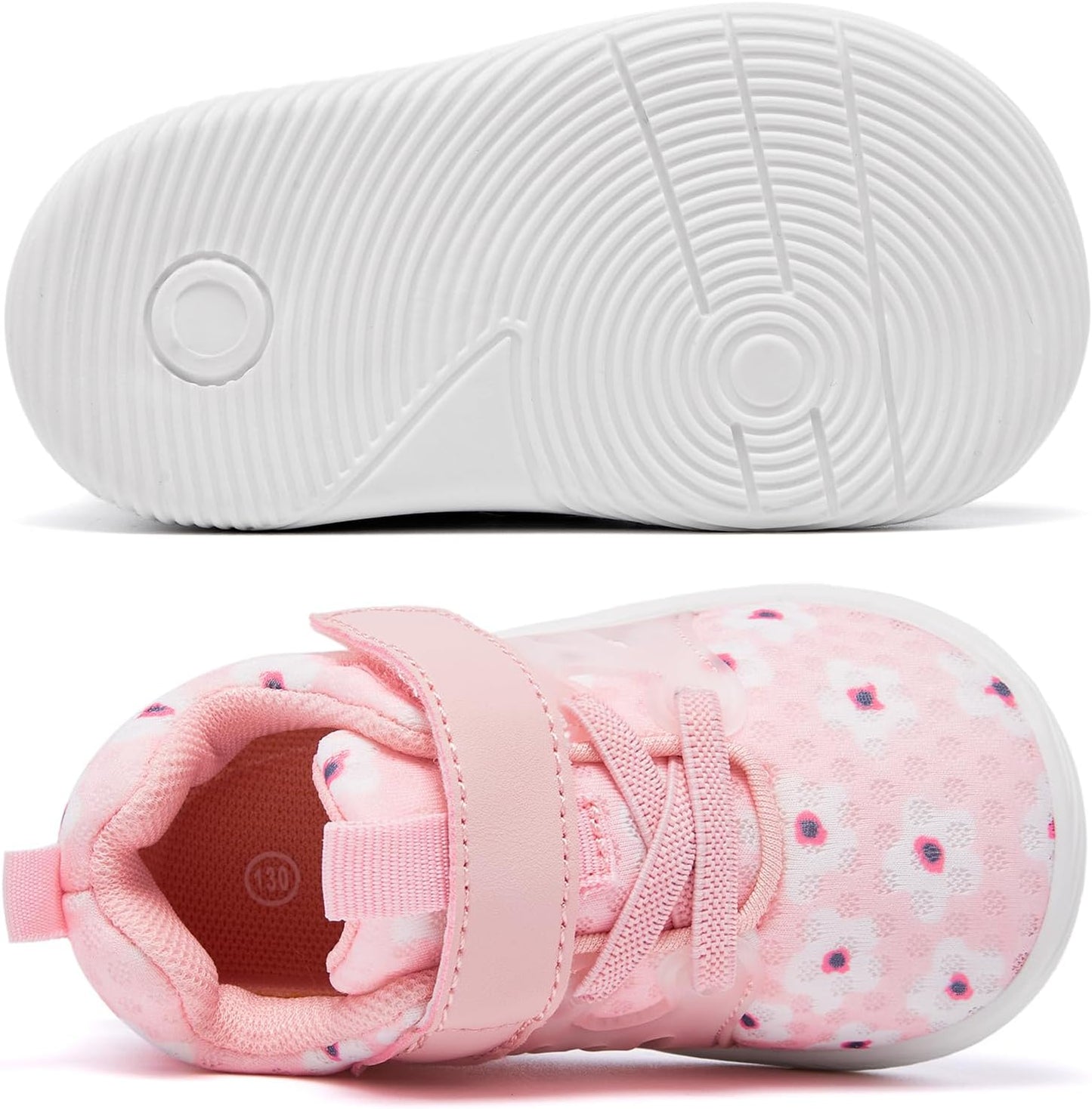 MORENDL Toddler Sneakers Baby Boys & Girls Barefoot Shoes Lightweight Breathable Walking Running Tennis Athletic Sport Shoes