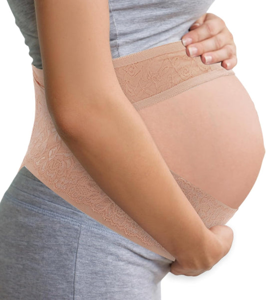 Pregnancy Belly Band for Pregnant Women, Breathable Maternity Belt, Adjustable Pregnancy Belly Support Band