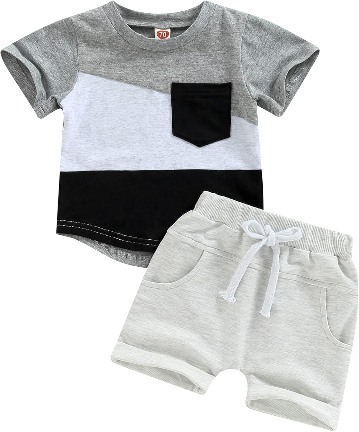 Mubineo Infant Toddler Baby Boy Summer T Shirt Shorts Outfits Short Sleeve Tee Tops Clothes Set
