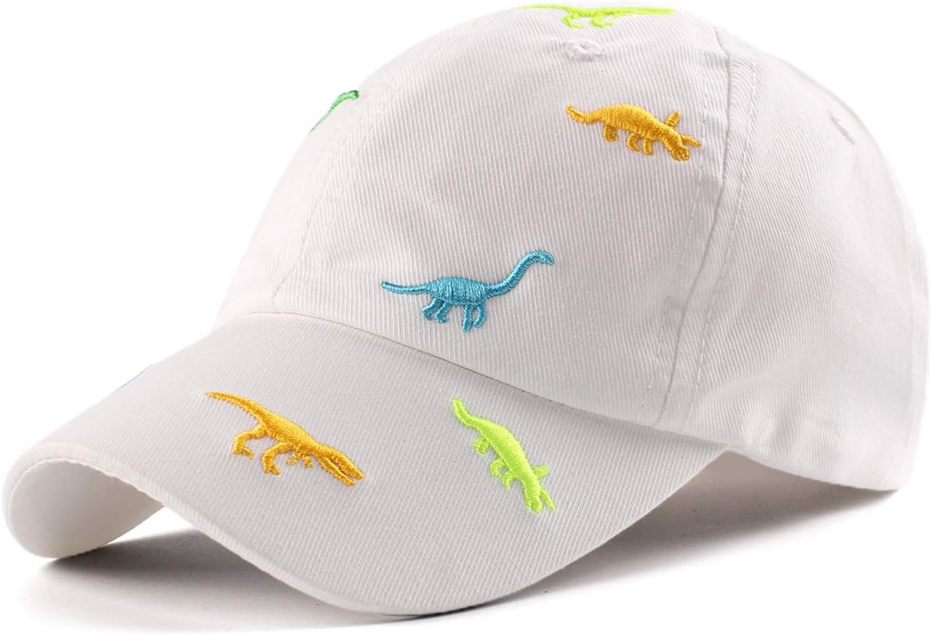 JANGANNSA Dinosaur Boys Girls Caps Embroidery Baby Baseball Caps Cotton Infant Toddler Kids Hat Spring Summer Autumn 2-6Y