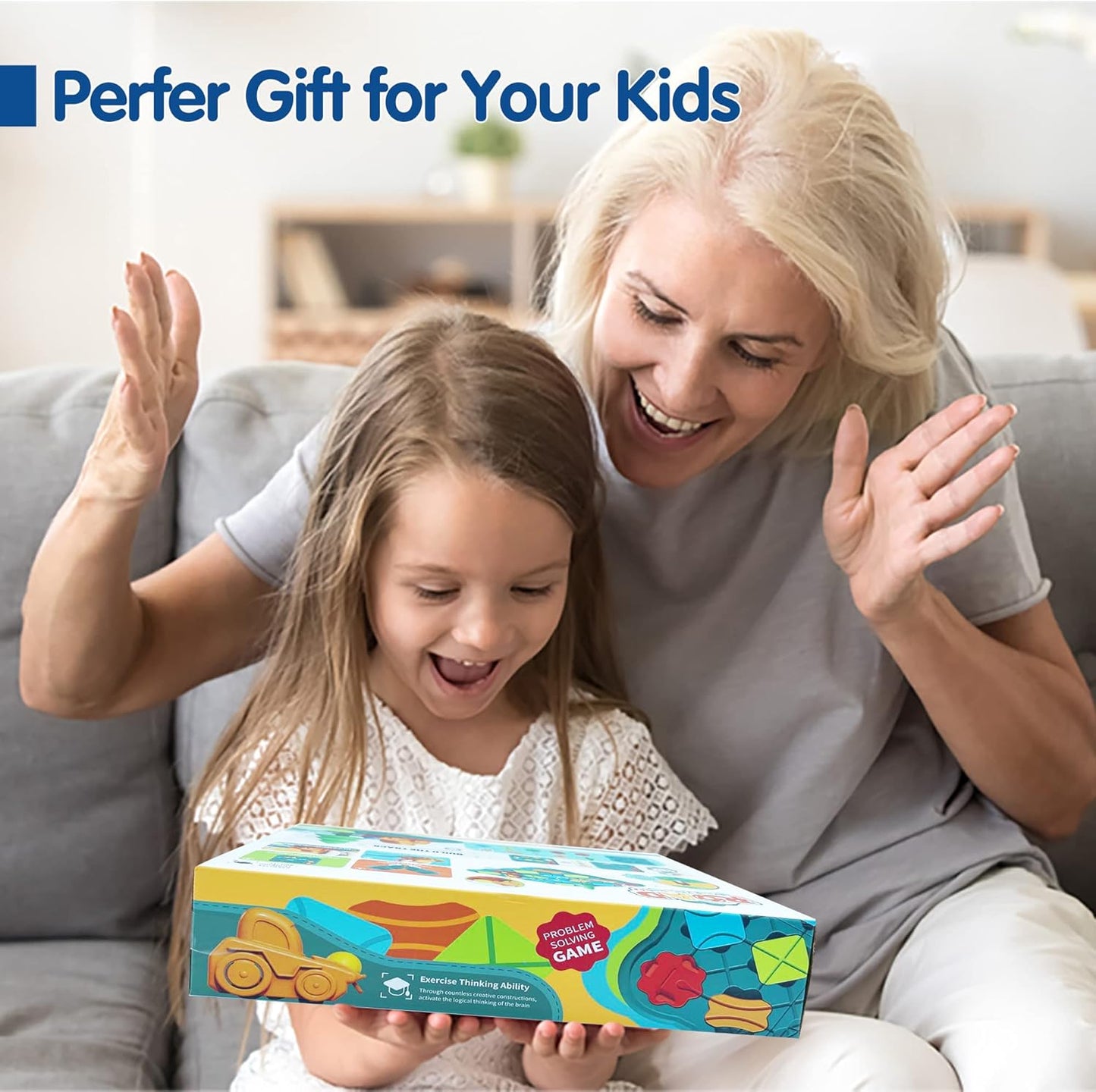 Kids Toys STEM Board Games - Logic Road Builder Brain Teasers Puzzles for 3 to 4 5 6 7 Year Old Boys Girls, Educational Montessori Birthday Gifts for Ages 4-8 Preschool Classroom Learning