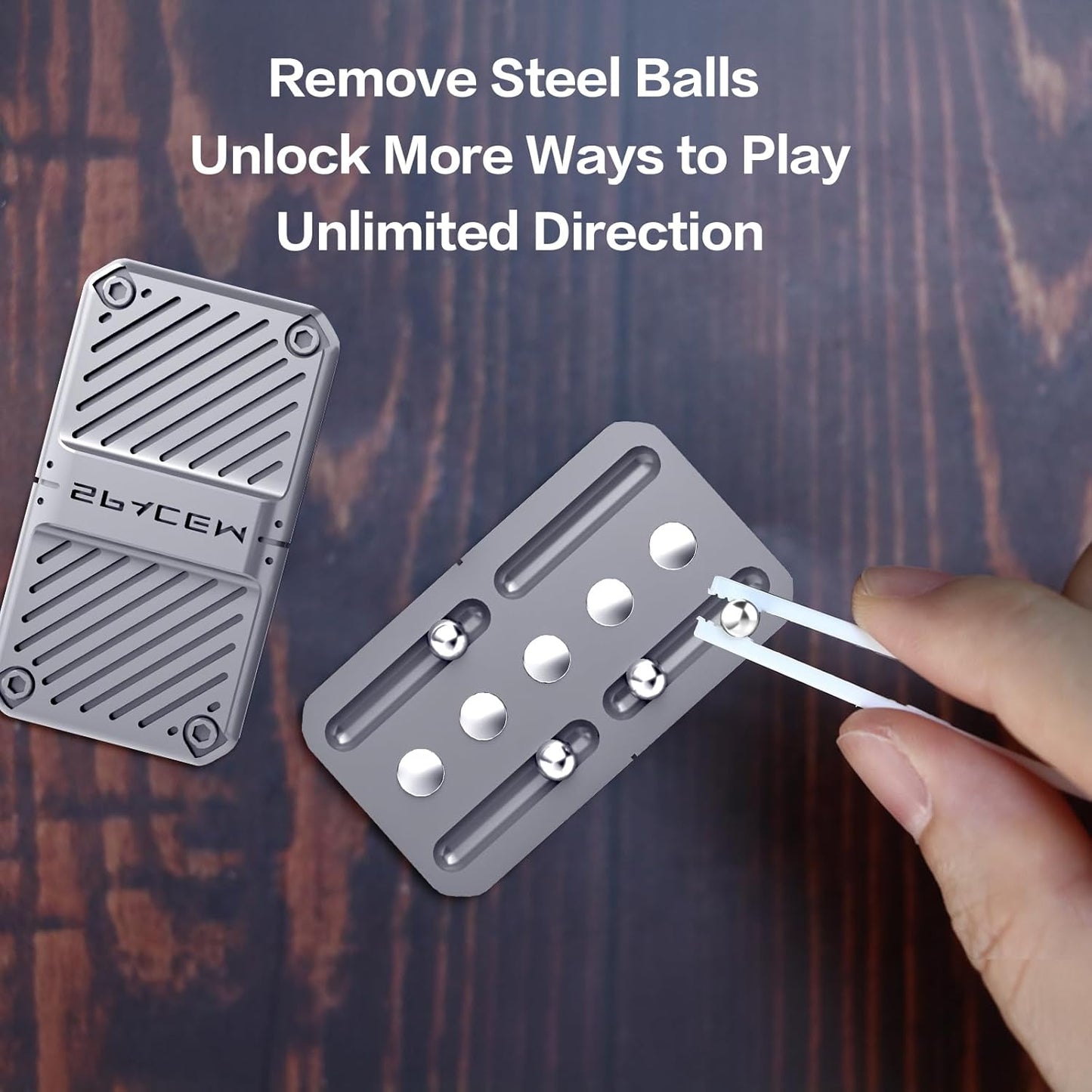 INNÔPLUS Fidget Slider, Fidget Toys Adults Metal Magnetic Fidgets Desk Toys, Cool EDC Gadgets Anxiety Stress Relief Toys, ADHD Tools for Adults, Mens Gifts for Him & Dad, Boyfriend