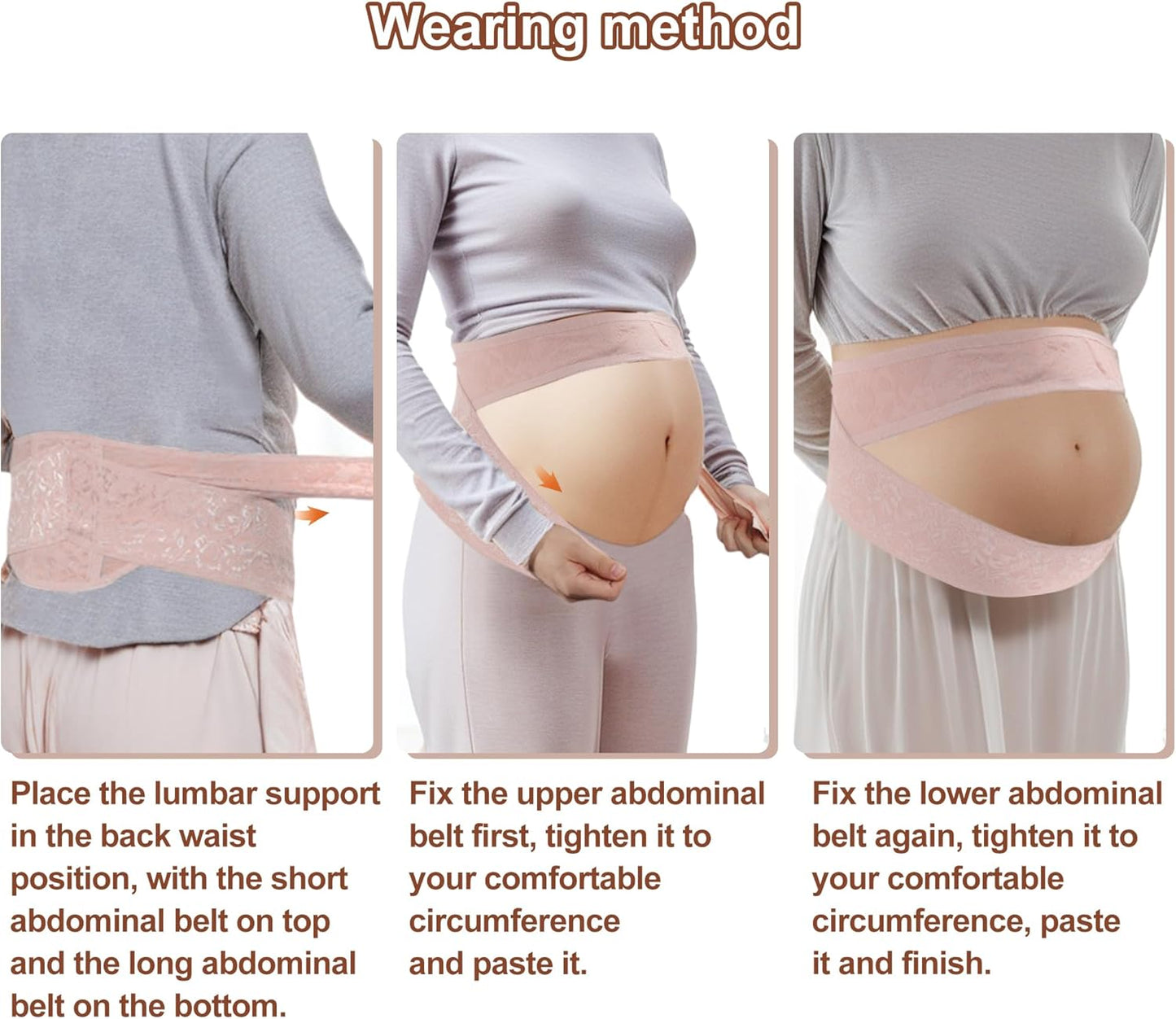 Pregnancy Belly Band for Pregnant Women, Breathable Maternity Belt, Adjustable Pregnancy Belly Support Band