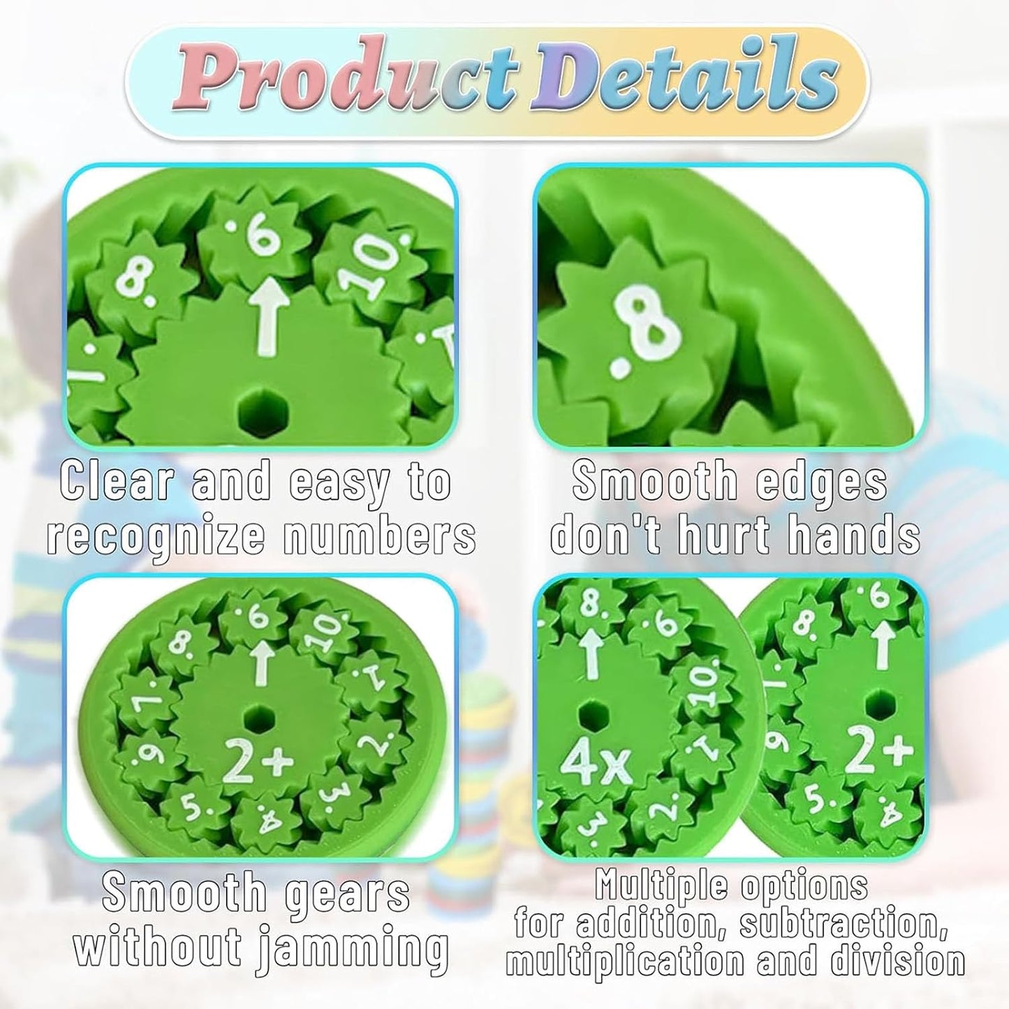 Math Fidget Spinners, Cool Math Fidget Spinners Toys, Funny Number Fidget Toy Learning Game, Multiplication Chat Game Fidget Toys for Adults Kids (MUL 9Pcs)