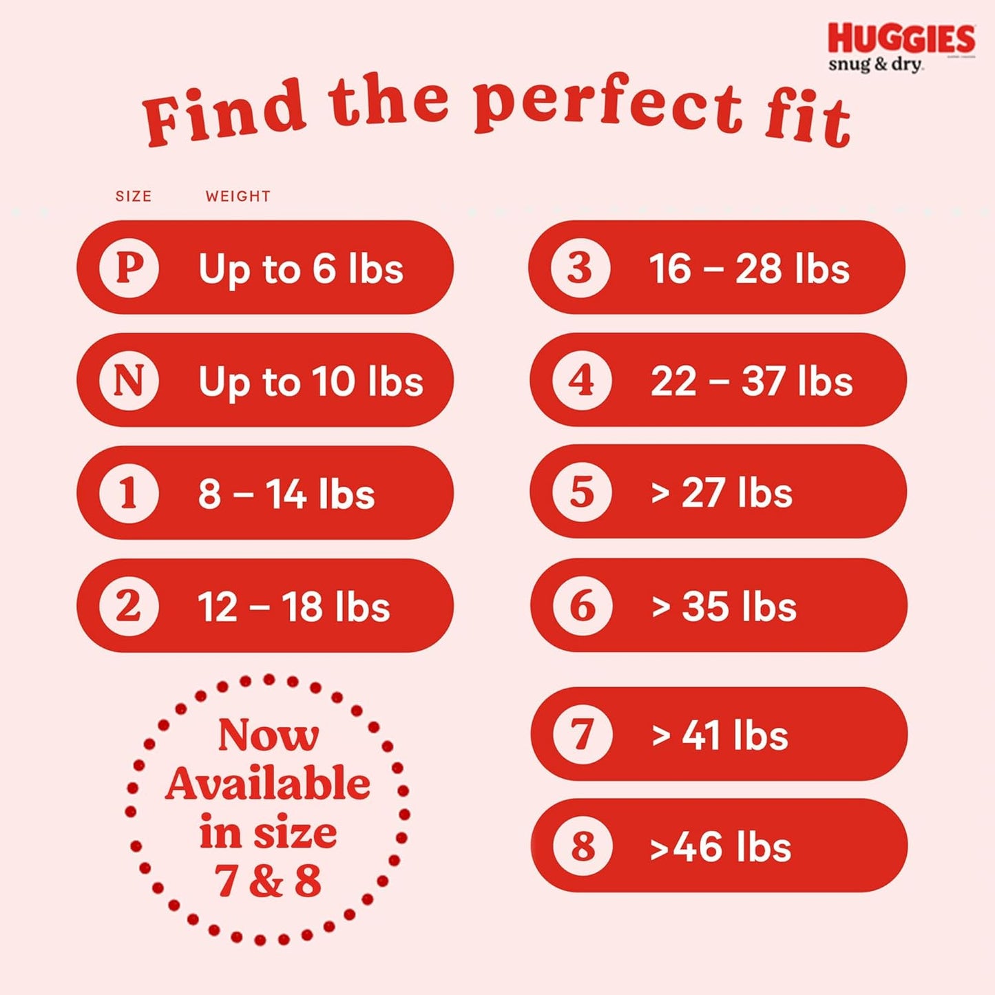 Huggies Size 7 Diapers, Snug & Dry Baby Diapers, Size 7 (41+ lbs), 15 Count, Packaging May Vary