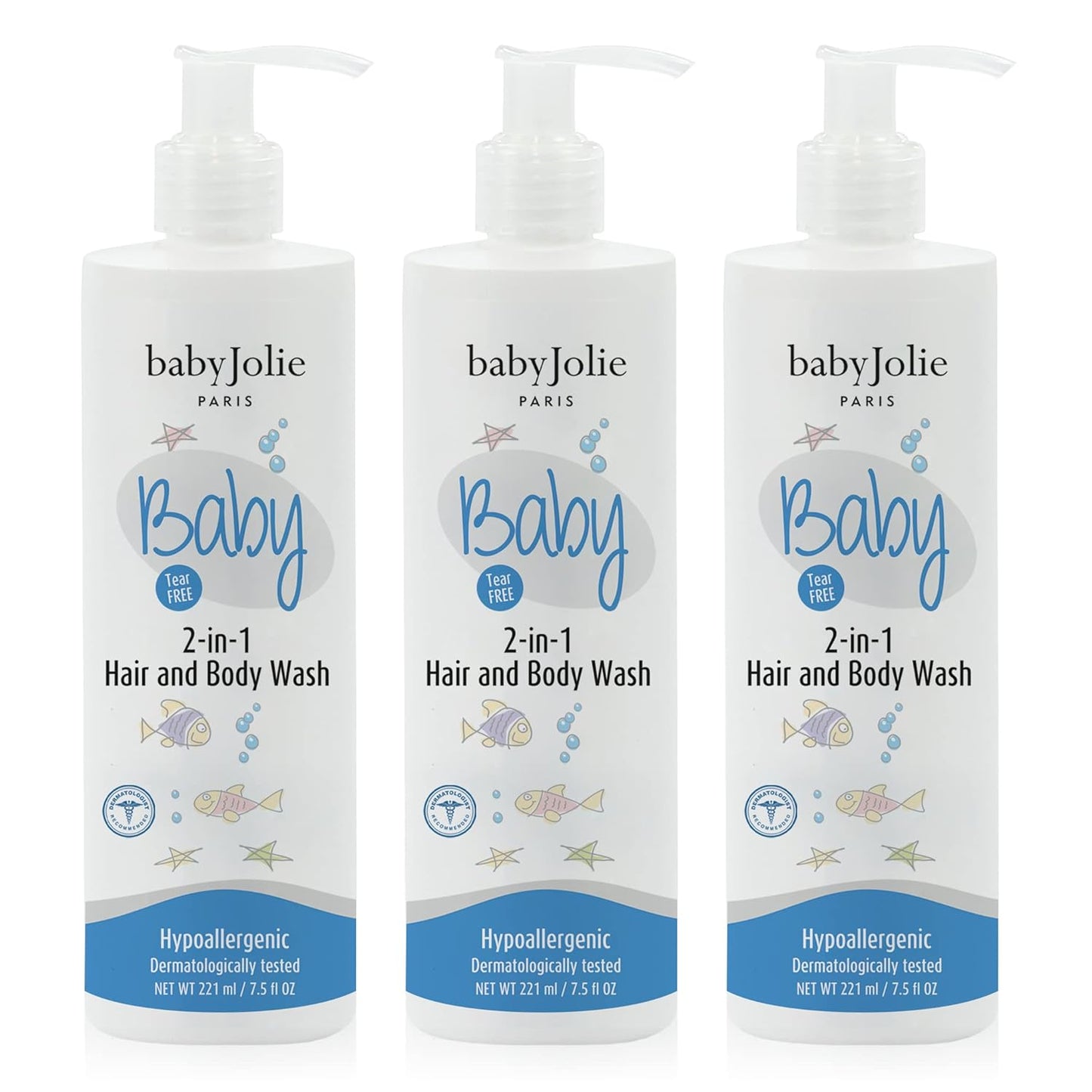 Baby Jolie Baby Body Wash, Kids Hair and Body Wash for Babies & Newborn 2-in-1, Shampoo + Soap | 7.5oz | 221ml (3)