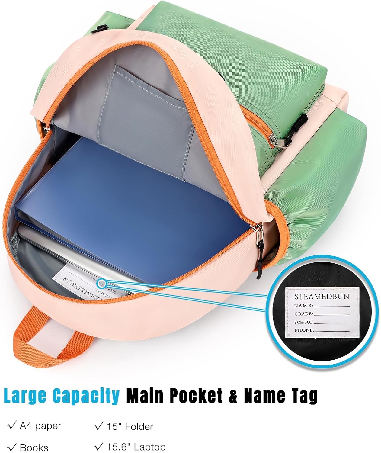 STEAMEDBUN Kids Backpack for Girls 6-8: Toddler Backpack for Preschool Kindergarten - Girls Backpacks for Elementary 4-6