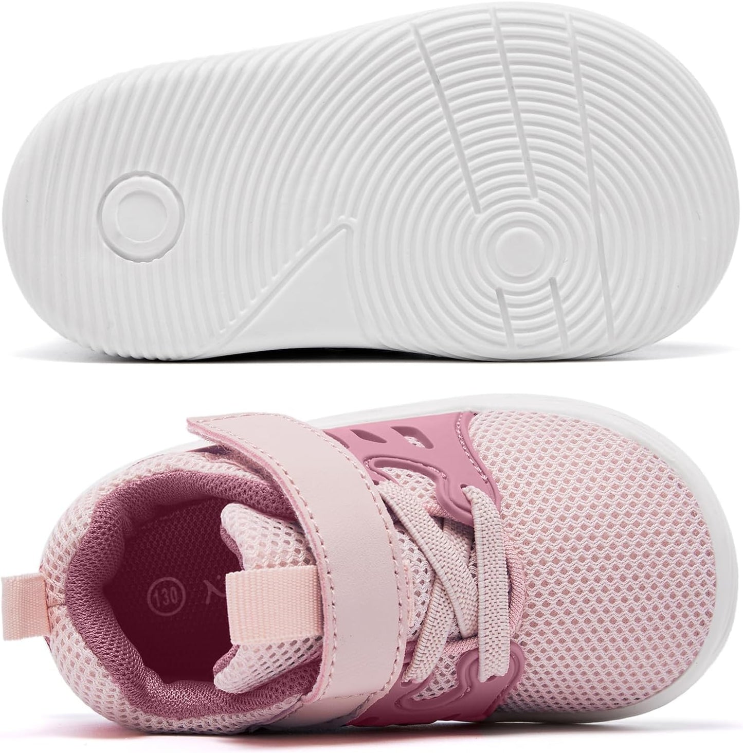 MORENDL Toddler Sneakers Baby Boys & Girls Barefoot Shoes Lightweight Breathable Walking Running Tennis Athletic Sport Shoes