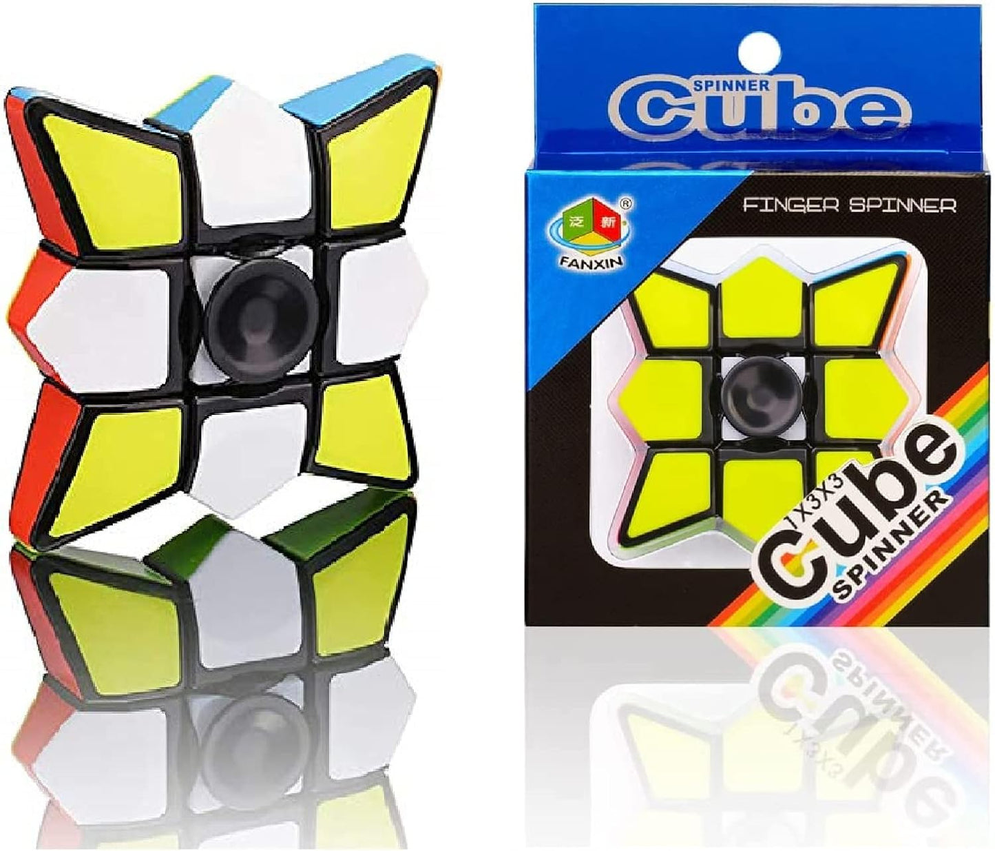 Fidget Spinner Cube 1x1 Brain Teasers Magic Puzzle Spinning Cube Stress Relief Toys Kids Adults by SHUYUE