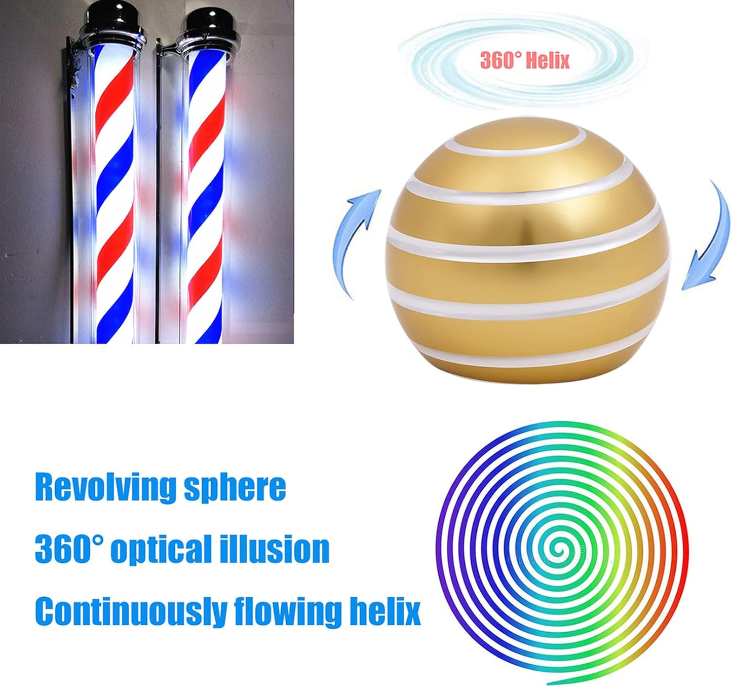 Desk-Fidget-Toys for Kinetic-Toy: Cool-Gadgets Cool-Stuff for Adults Kids Teens, Spinning Up to 180 Seconds, Stress Relief Toy for Christmas Optical-Illusion Gift for Office School Home Women Men