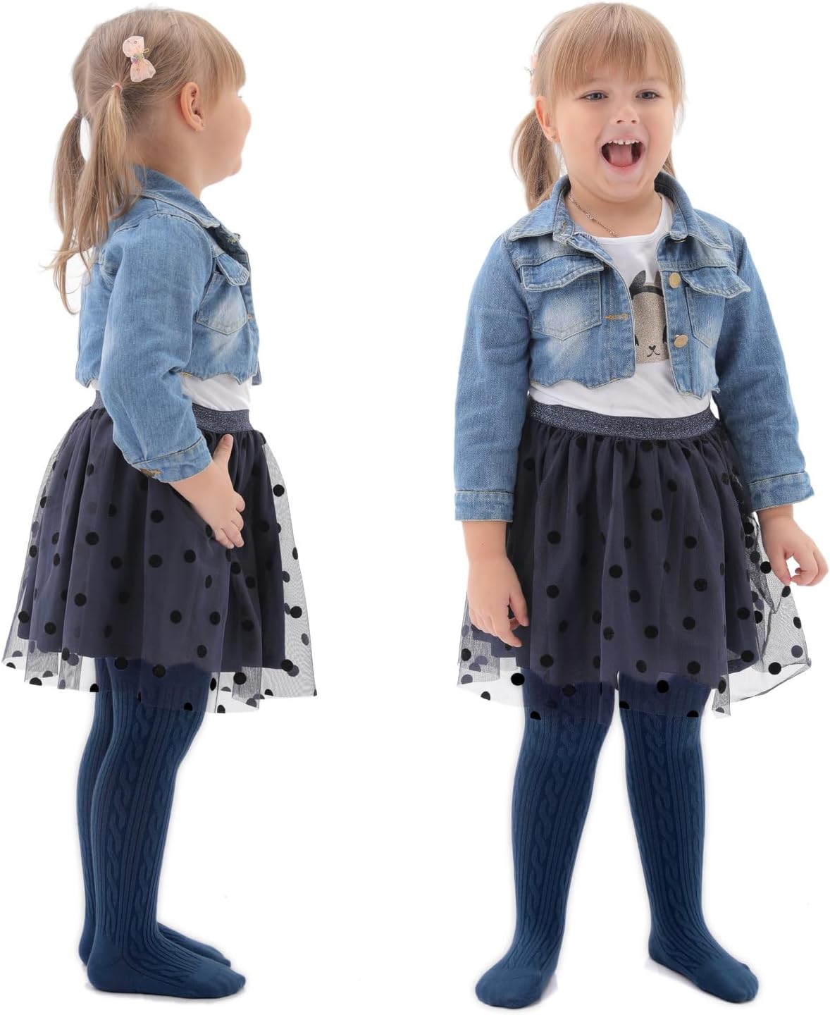 EPEIUS Baby Girl Tights Thick Cable Knit Leggings Stockings Cotton Pantyhose for Newborn Infant Toddler 3/4/5/6 Pack