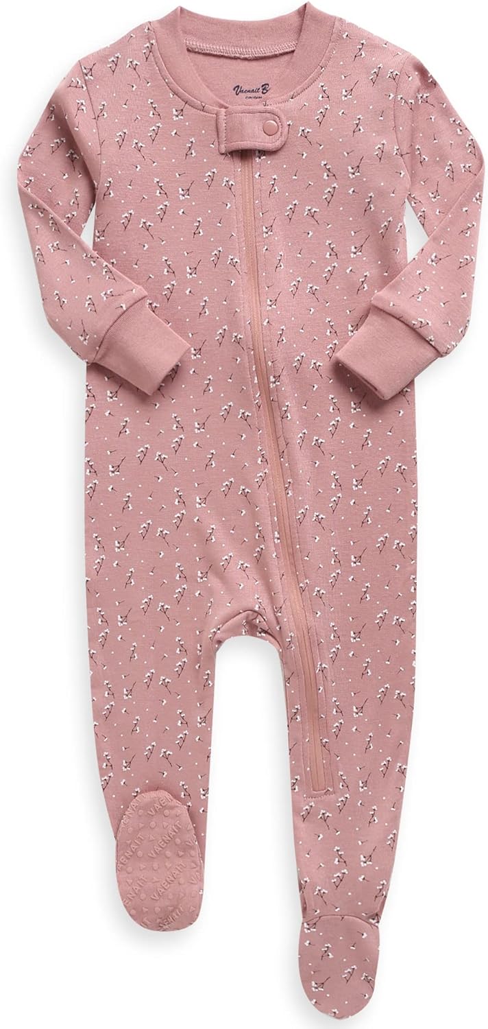 VAENAIT BABY Infant Toddler Boys Girls Footed Pajamas One-PIece Romper Sleep and Play 0M-2T