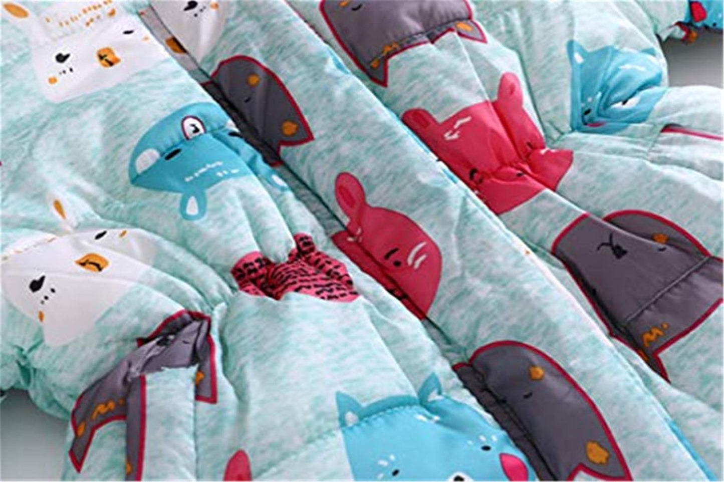 Miss Bei Girl's Winter Coat Jacket Hooded Kids Toddler Flower Print Parka Outwear Warm Cotton Puffer Hooded Jacket