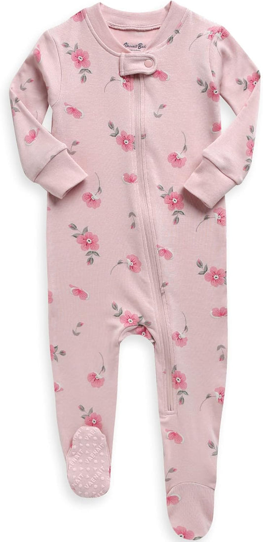 VAENAIT BABY Infant Toddler Boys Girls Footed Pajamas One-PIece Romper Sleep and Play 0M-2T