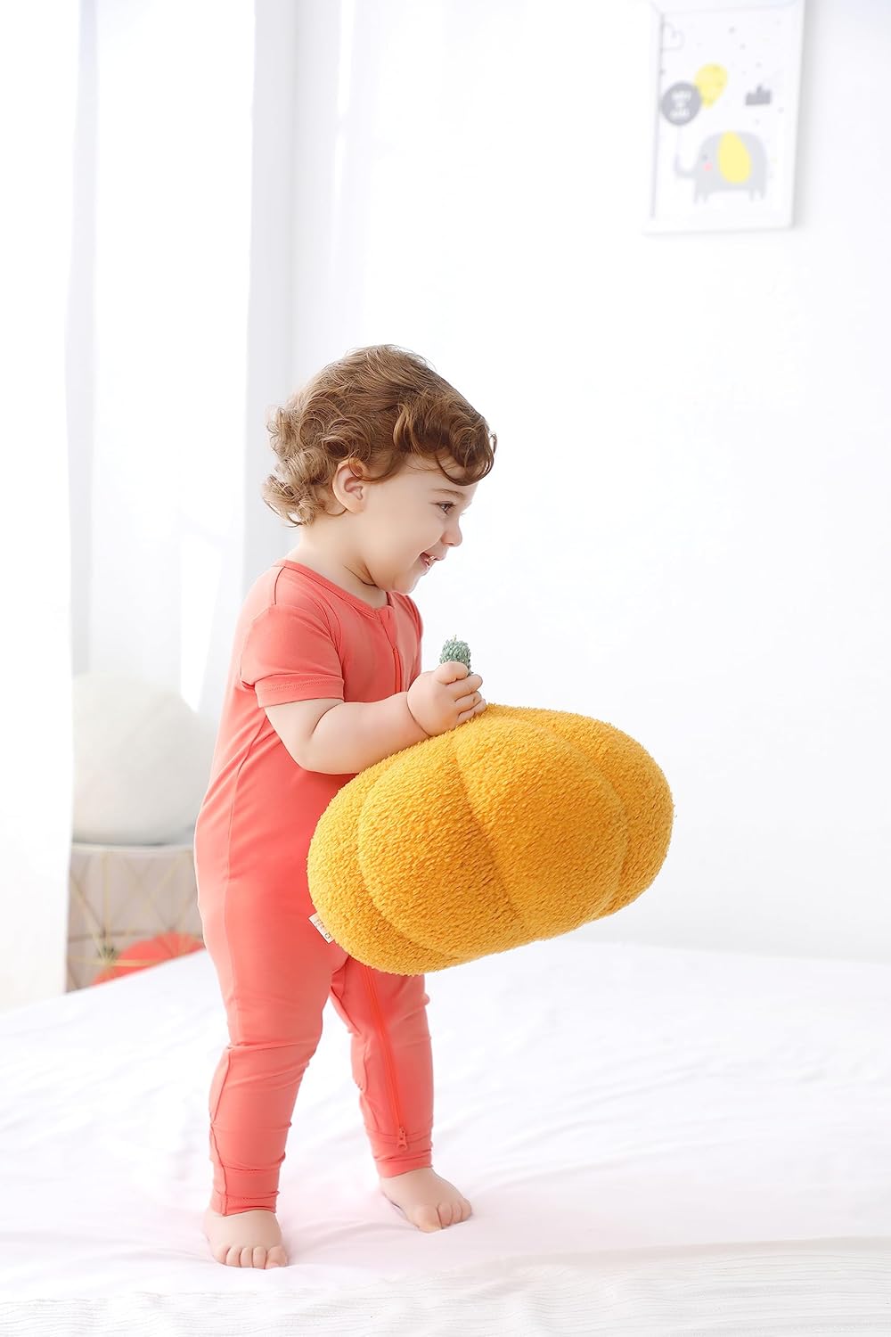 GUISBY Rayon Made from Bamboo Baby Pajamas, Summer Short Sleeve Footless Rompers, 2 Way Zipper Sleeper