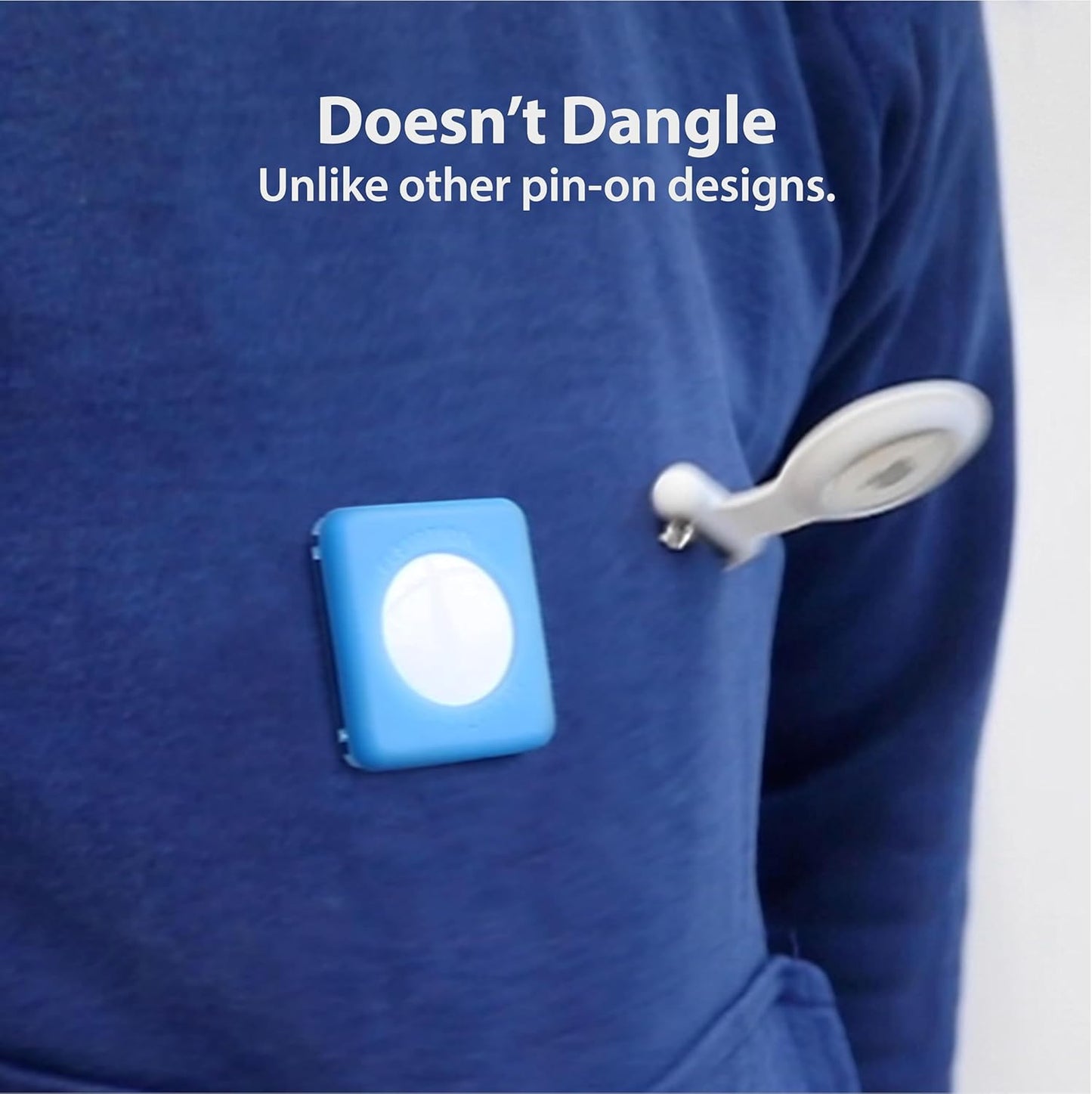 Elevation Lab TagVault™ AirTag Dual Safety Pin (4 Pack) - The Most Secure AirTag Holder for Kids | Low-Profile, Doesn't Dangle (Blue, Red, Green, Purple)