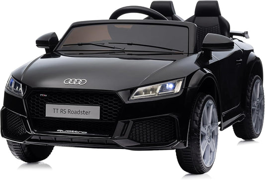 Kids Electric Car, Licensed Audi 6V Kids Ride on Toy Car for Toddlers with Remote - Black