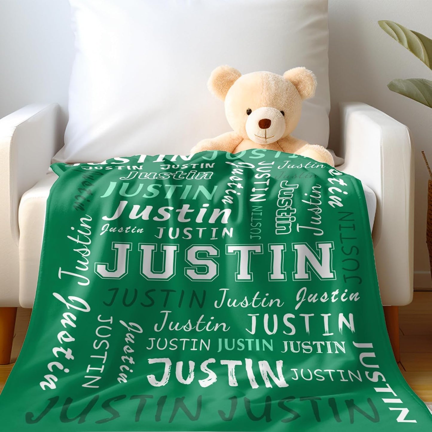 Ship Next Day, Custom Name Blanket - Printed in USA, Personalized Baby Blankets for Girls, Baby Blanket with Name, Ultra-Soft Cozy Fleece Blankets, Gifts for Boys & Girls Kids Teen Girl New Mom