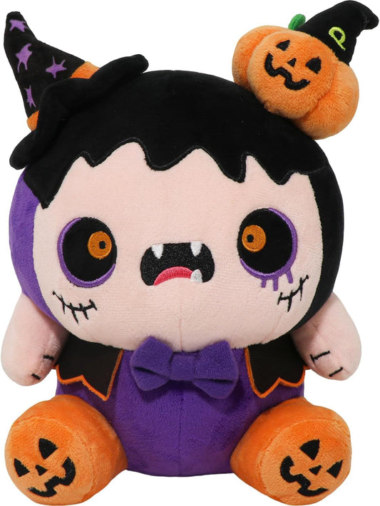 Halloween Monster Plush,Witch & Pumpkin Devil Plush,Soft Halloween Stuffed Animal Scary Plushies for Decor,Gifts & Movie Nights