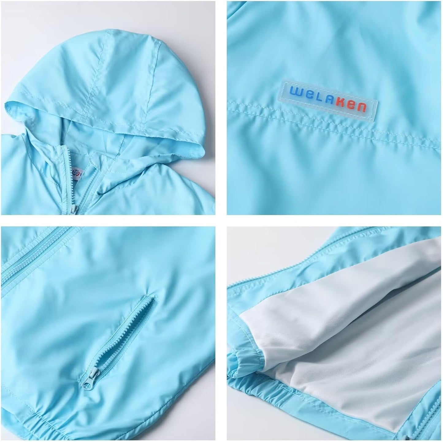 WELAKEN Lightweight Jacket for Girls Kids & Toddler II Girls' Print Water-Resistant Jacket