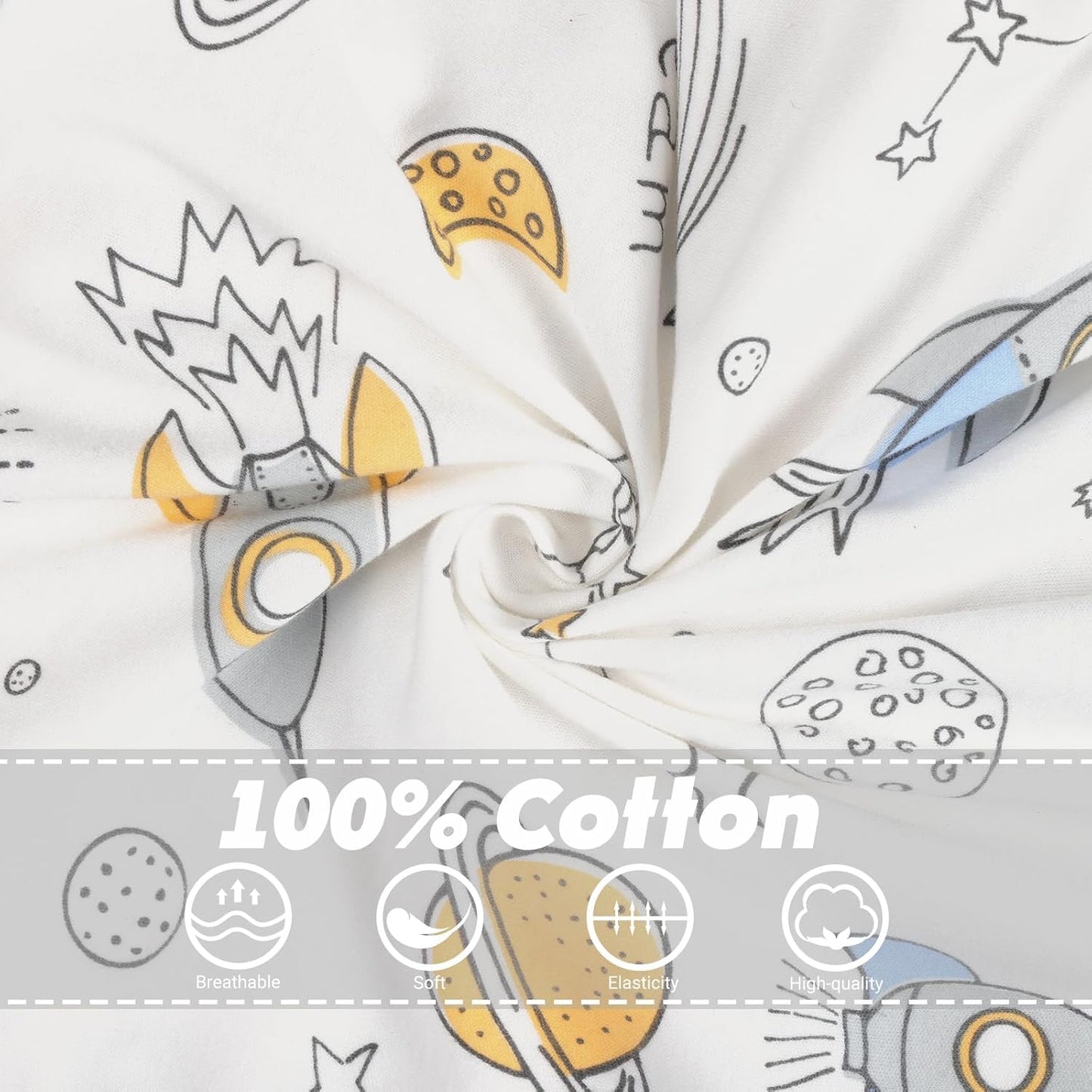 2 Pack Transition Swaddle with 2 Way Zipper, 2 in 1 Arms in/Out Transitional Arms Up Swaddle, 100% Cotton Newborn Swaddles Zipper Swaddles Baby Swaddling Sack Sleeping Sack 3-6 Months