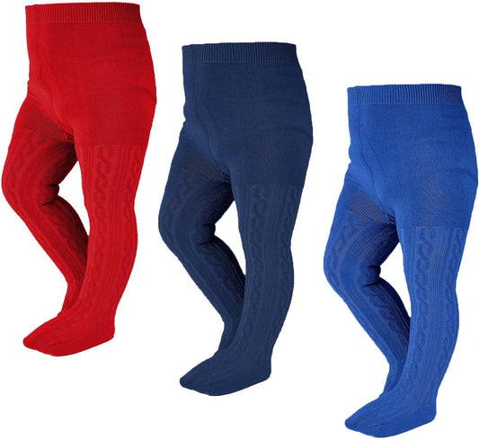 EPEIUS Baby Girl Tights Thick Cable Knit Leggings Stockings Cotton Pantyhose for Newborn Infant Toddler 3/4/5/6 Pack