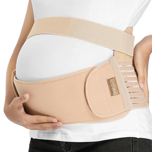 Maternity Belly Band for Pregnant Women, Maternity Belt, Pregnancy Belly Support Band for Abdomen,Breathable and Adjustable Belly Brace, Relieve Waist and Back Pain (Large)