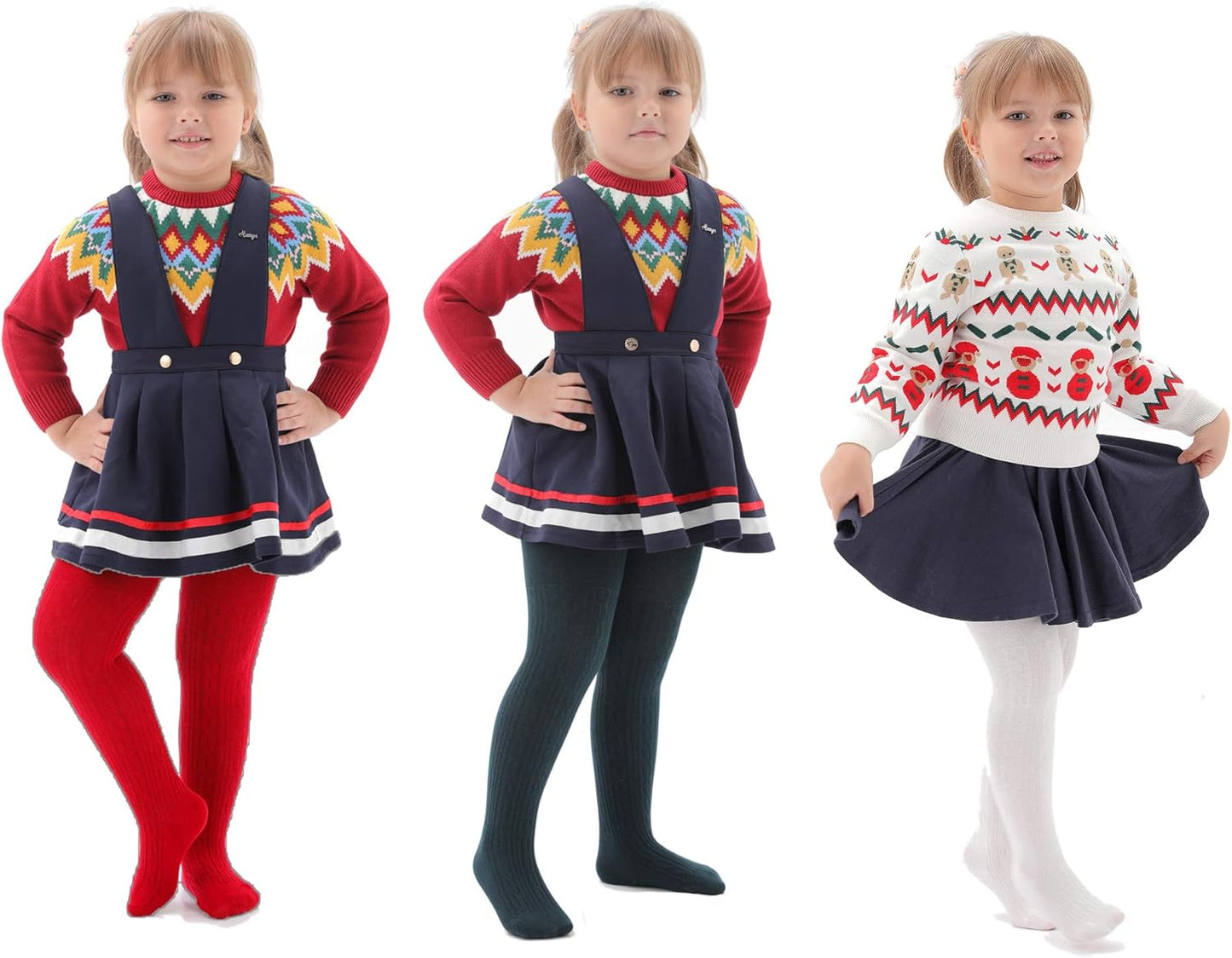 EPEIUS Baby Girl Tights Thick Cable Knit Leggings Stockings Cotton Pantyhose for Newborn Infant Toddler 3/4/5/6 Pack