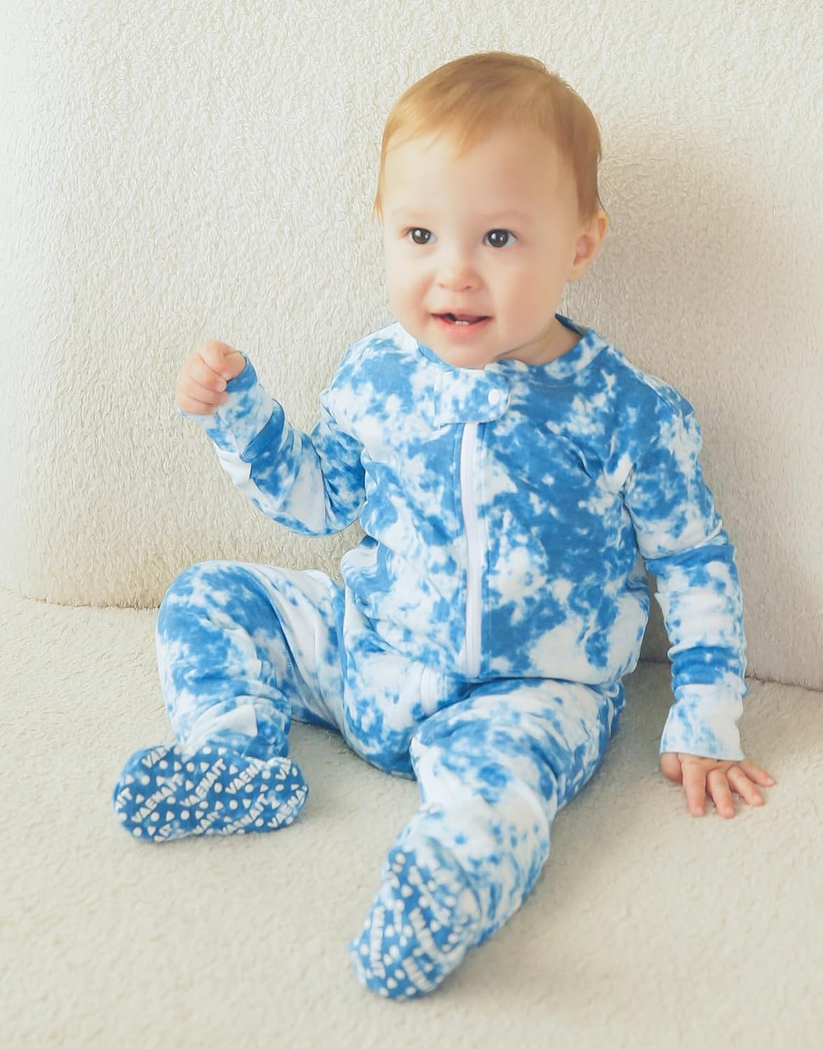 VAENAIT BABY Infant Toddler Boys Girls Footed Pajamas One-PIece Romper Sleep and Play 0M-2T