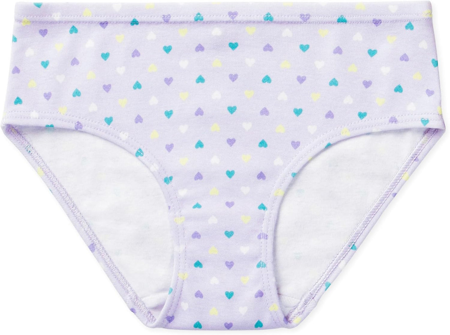 Lucky & Me Girls 100% Organic Cotton Underwear Briefs, Gracie 7 Pack