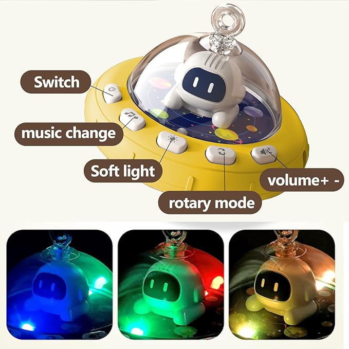 Musical Baby Stroller Arch Toys, Travel Car Seat Toys, Baby Play Arch Crib Accessory Toys, Mobile for Bassinet, Pram Activity Arch Bar Toys for Babies Infants, red