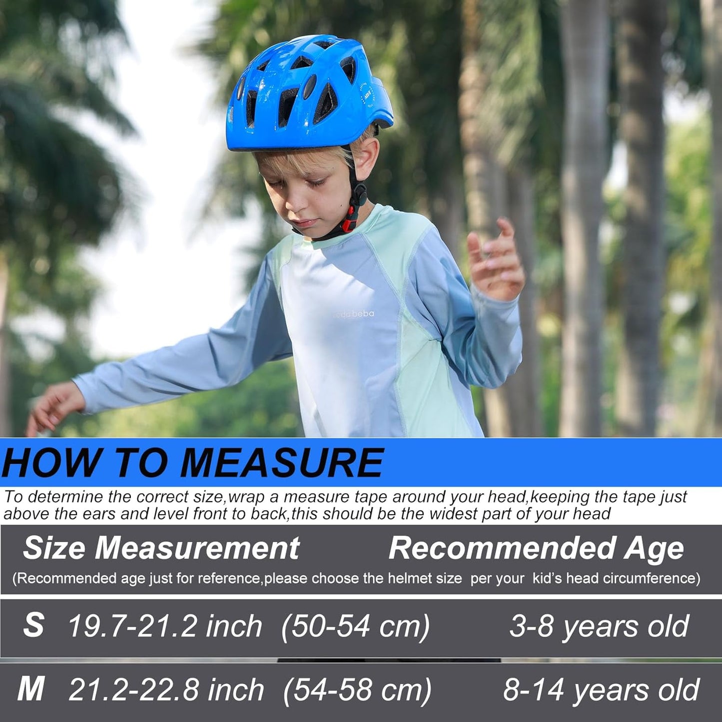 Kids Bike Helmet,2 Sizes Adjustable for Youth Child Boys & Girls Ages 3-5-8-14,Ventilation and Multi-Sport for Bicycle Scooter Skate