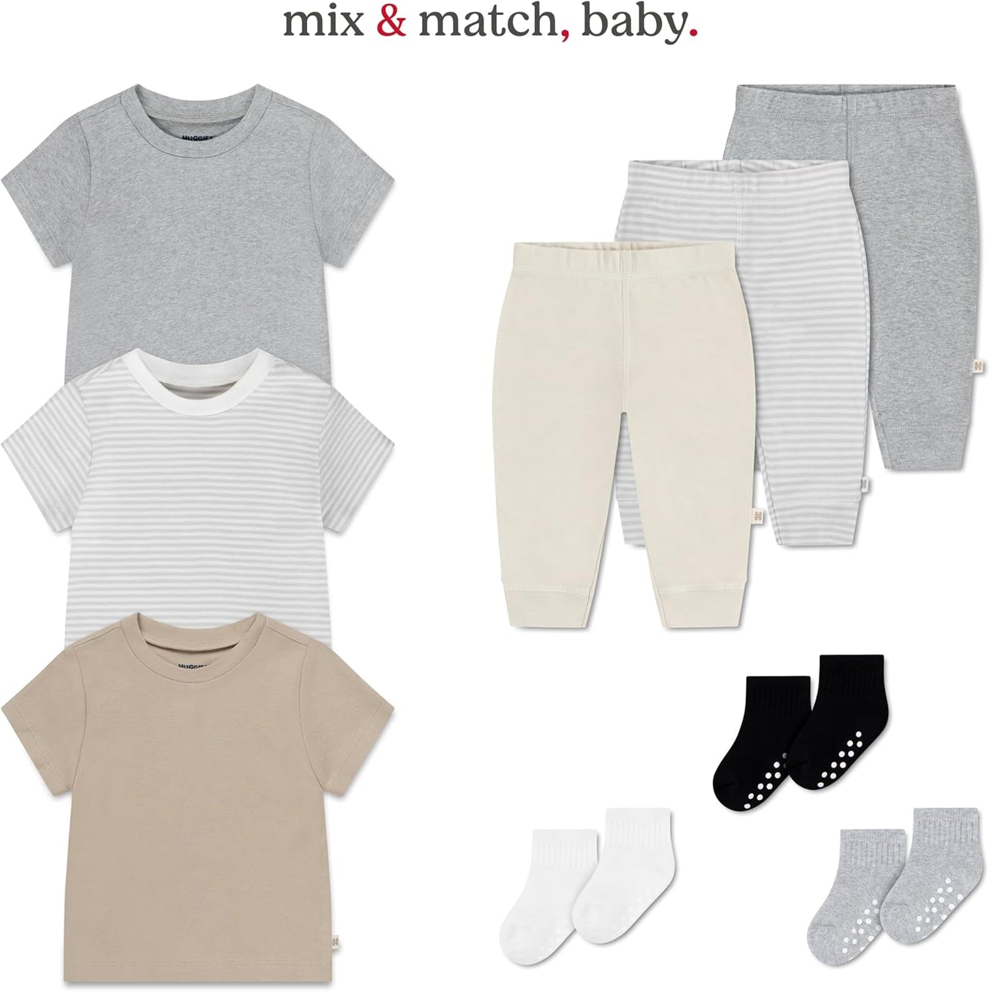 HUGGIES Unisex Baby Basic T-Shirt