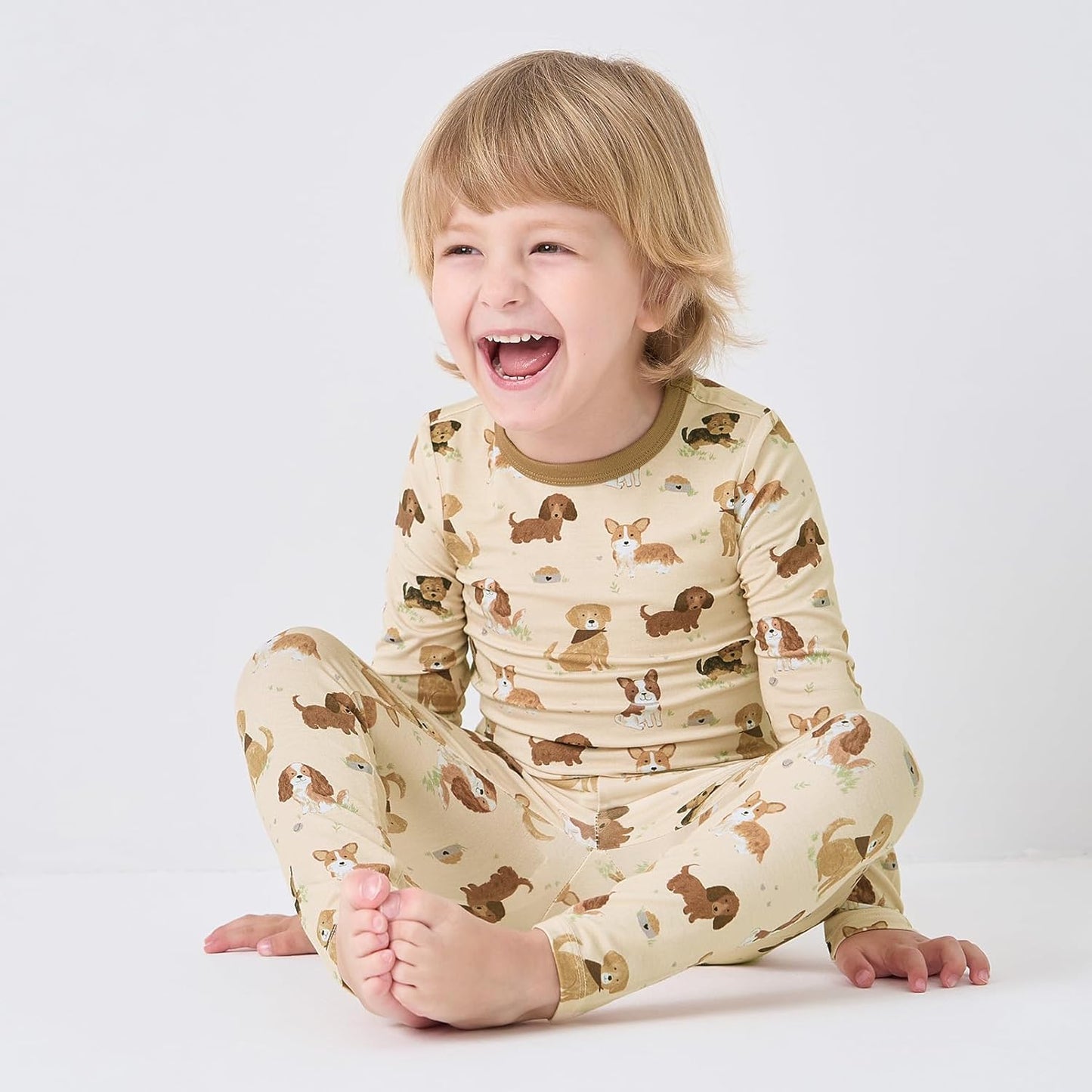 pureborn Baby Viscose From Bamboo Pajamas Set Pjs - Kids Toddler Girl Snug Fit Viscose Sleepwear 2pcs 18M-8Y