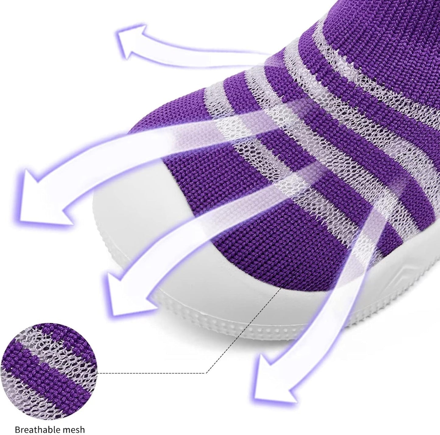 Eashi Baby Boy Girl Non-Skid Indoor Infant Walking Shoes Breathable Warm Elastic Sock Shoes with Memory Sole Protect Toes Outdoor Sneakers