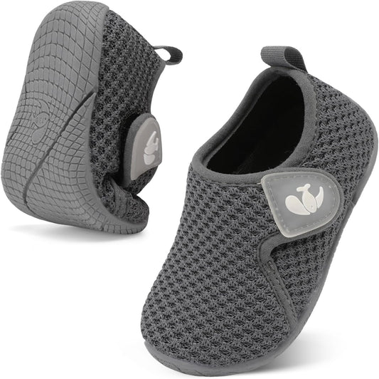 FEETCITY Toddler Walking Shoes Slip On Toddler Shoes Boys Girls Kids Sports Sneakers Casual School Shoes Barefoot Shoes