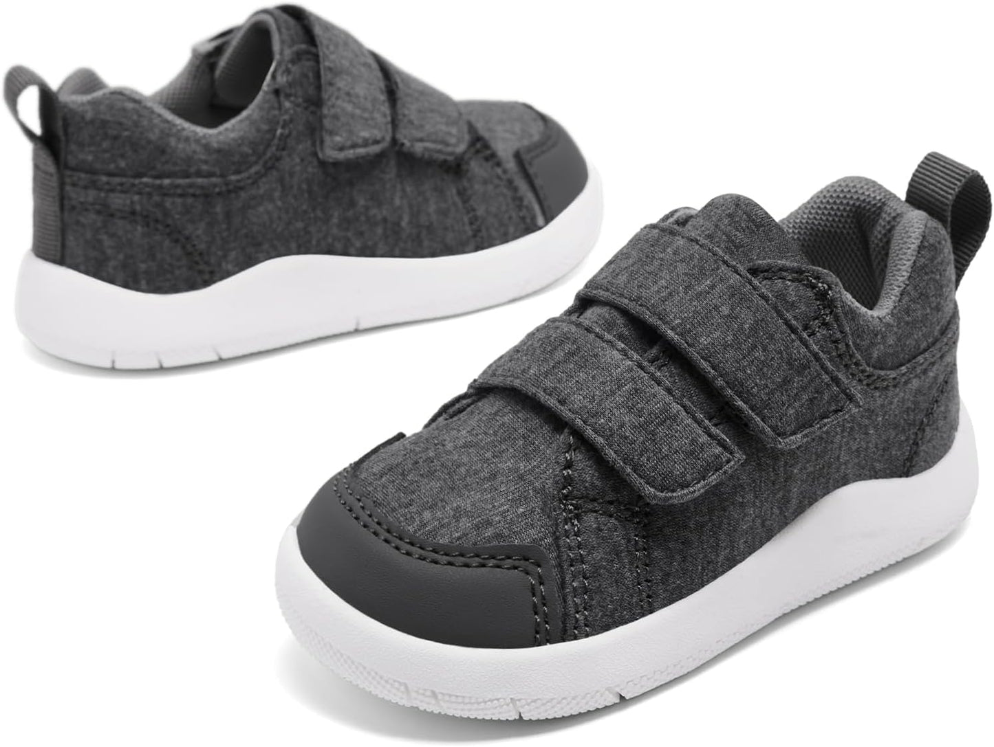 MORENDL Wide Toe Box Shoes Toddler Barefoot Shoes Baby Walking Shoe Boy Girl Non-Slip Zero Drop Minimalist Sneakers Comfort Tennis Outdoor Activities