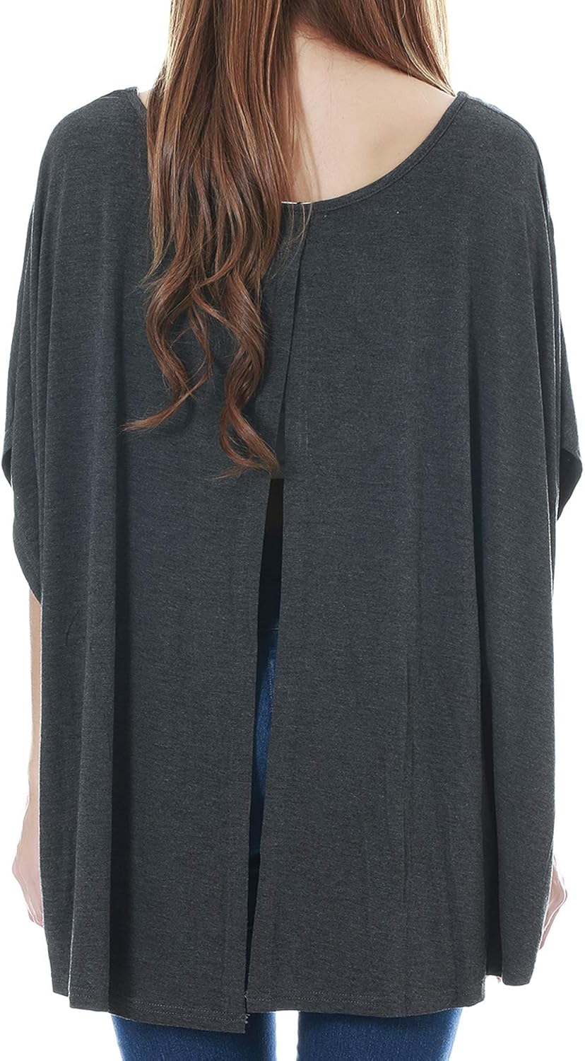 Smallshow Women's Nursing Top Maternity Poncho for Breastfeeding