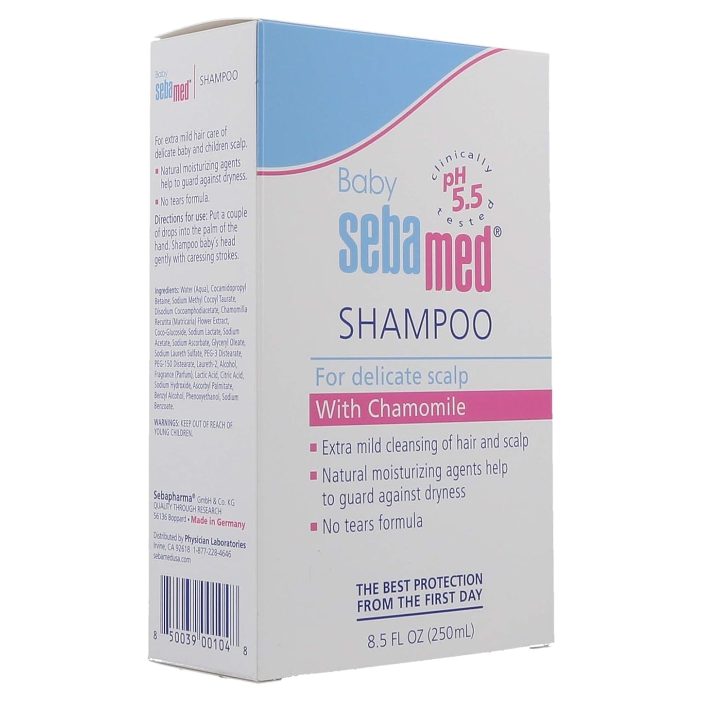 SEBAMED Children's Baby Shampoo Extra Mild Cleanser for Delicate Baby Hair and Scalp (250mL)