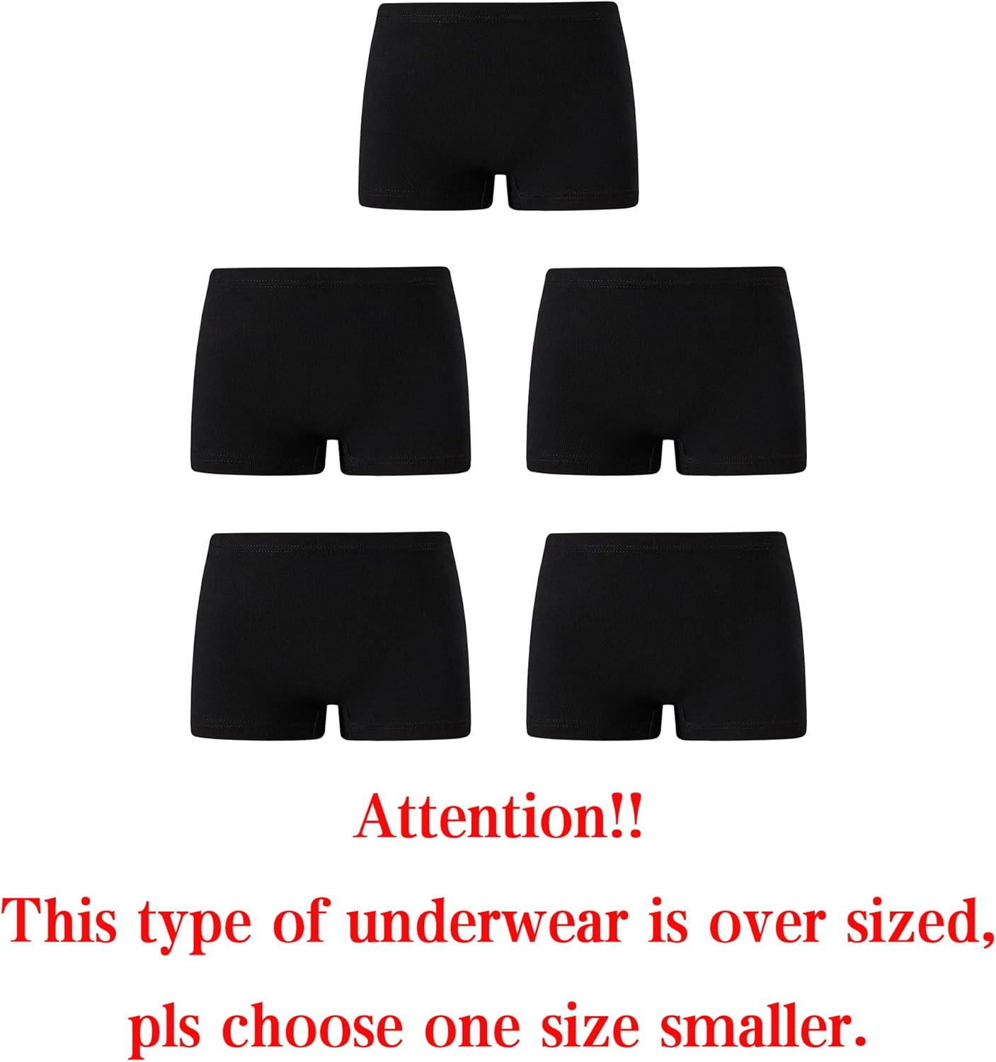 KikizYe Little Girls Boyshort Panties Big Kids Soft Cotton Underwear