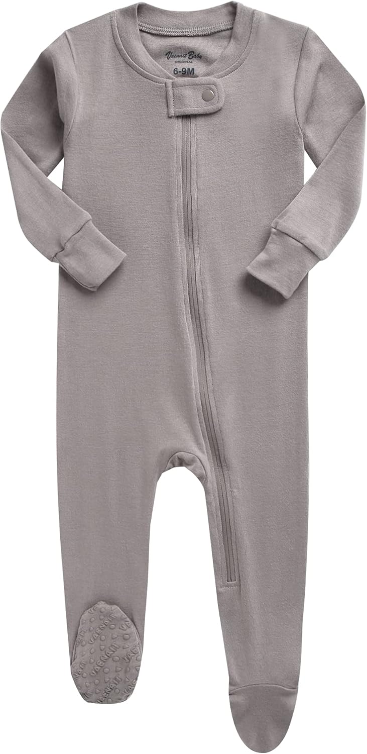 VAENAIT BABY Infant Toddler Boys Girls Footed One-Piece Sleep and Play Premium Modal Pajamas 1-2 Pieces