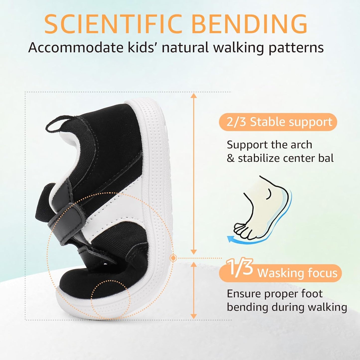 Toddler Wide Toe Box Barefoot Shoes Boys Girls Sneakers Zero Drop Kid Tennis Running Shoes Lightweight Non-Slip Comfortable Infant First Walking Shoe Outdoor Activities School