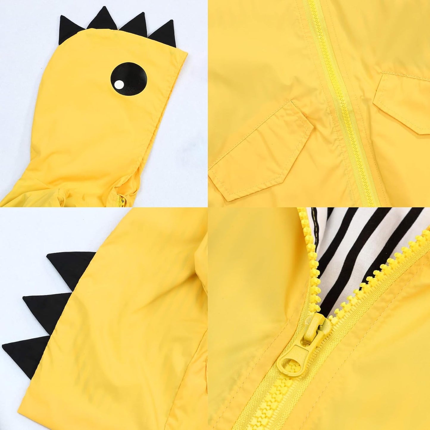 Toddler Baby Boy Girl Duck Rain Jacket Cute Cartoon Yellow Raincoat Hoodie Kids Coat Fall Winter School Outfit