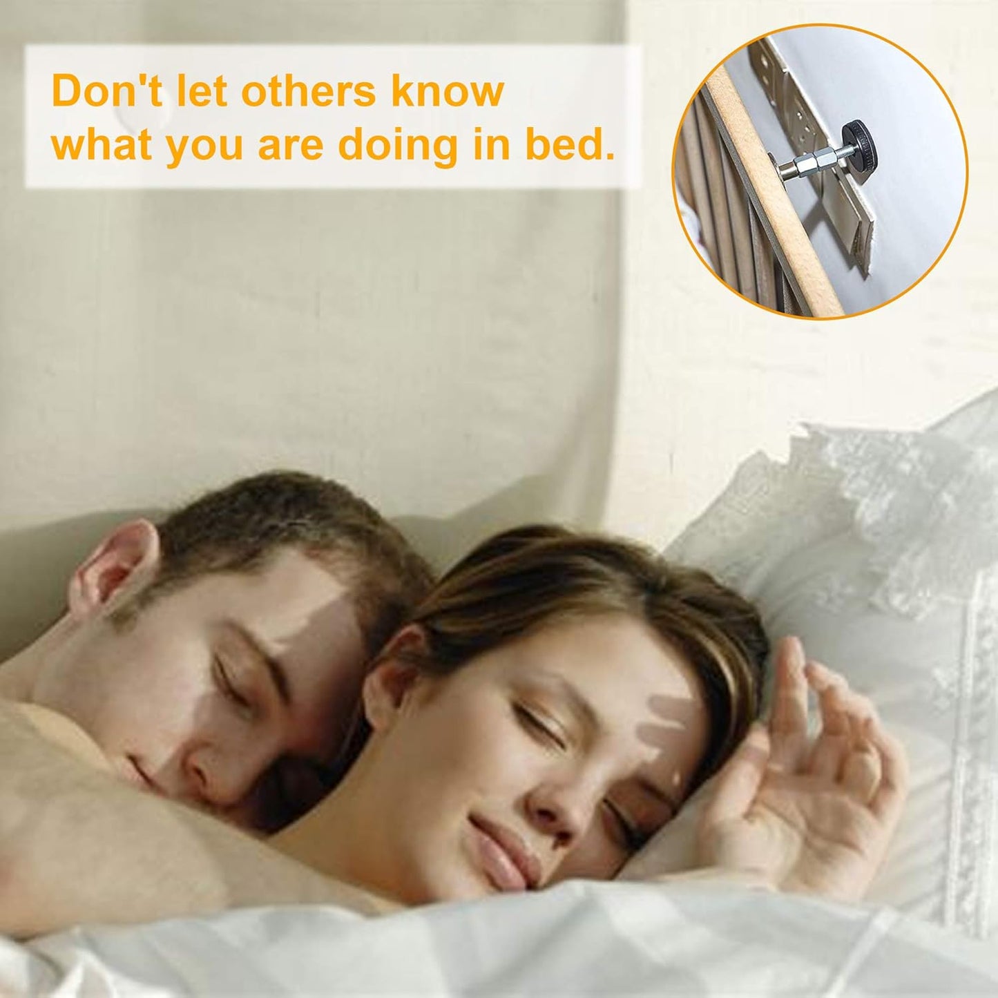 Neatbuddy 4PCS Black Adjustable Bed Frame Anti-Shake Tool, Headboard Stoppers with Free Furniture Pads and Screws, No More Creaking, Protect The Wall from Banging, Easy to Install (1.18"-3.54")