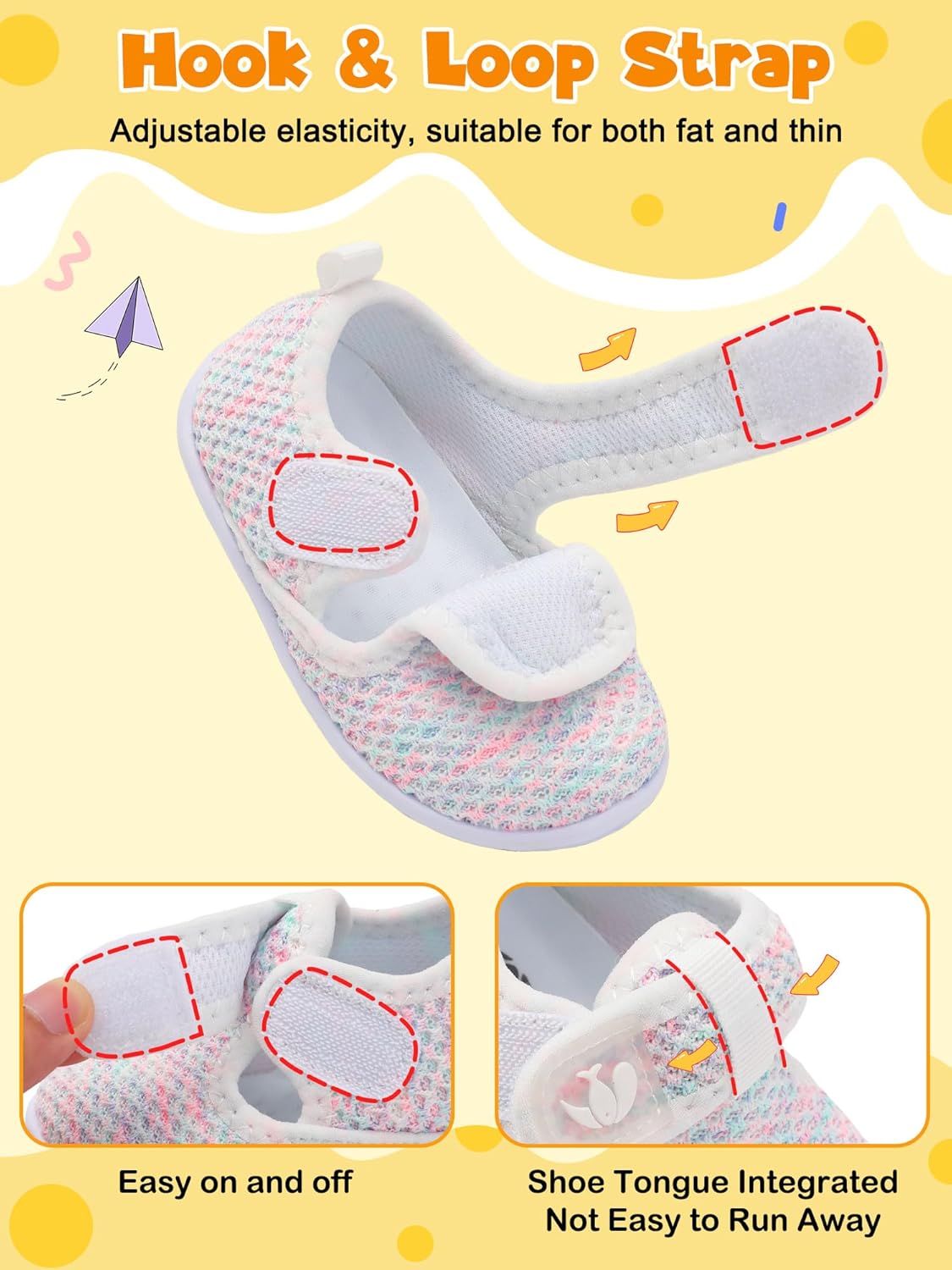 FEETCITY Barefoot Baby Shoes Girls Boys Walking Shoes Infant Sneakers Lightweight Flexible Newborn Dress School Shoe