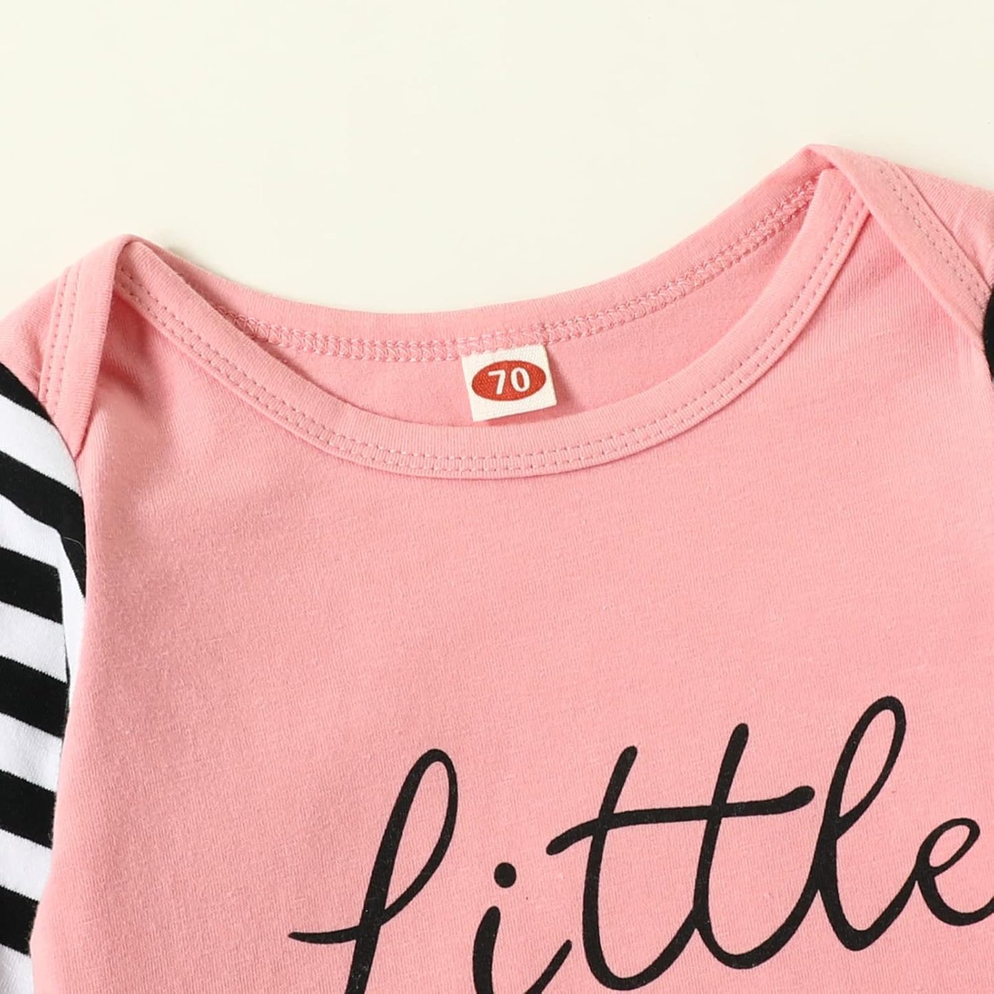 AMAWMW Newborn Baby Girl Little Sister Sleeper Gown Stripe Long Sleeve Nightgown Pajamas Gifts Stuff Essential Outfit