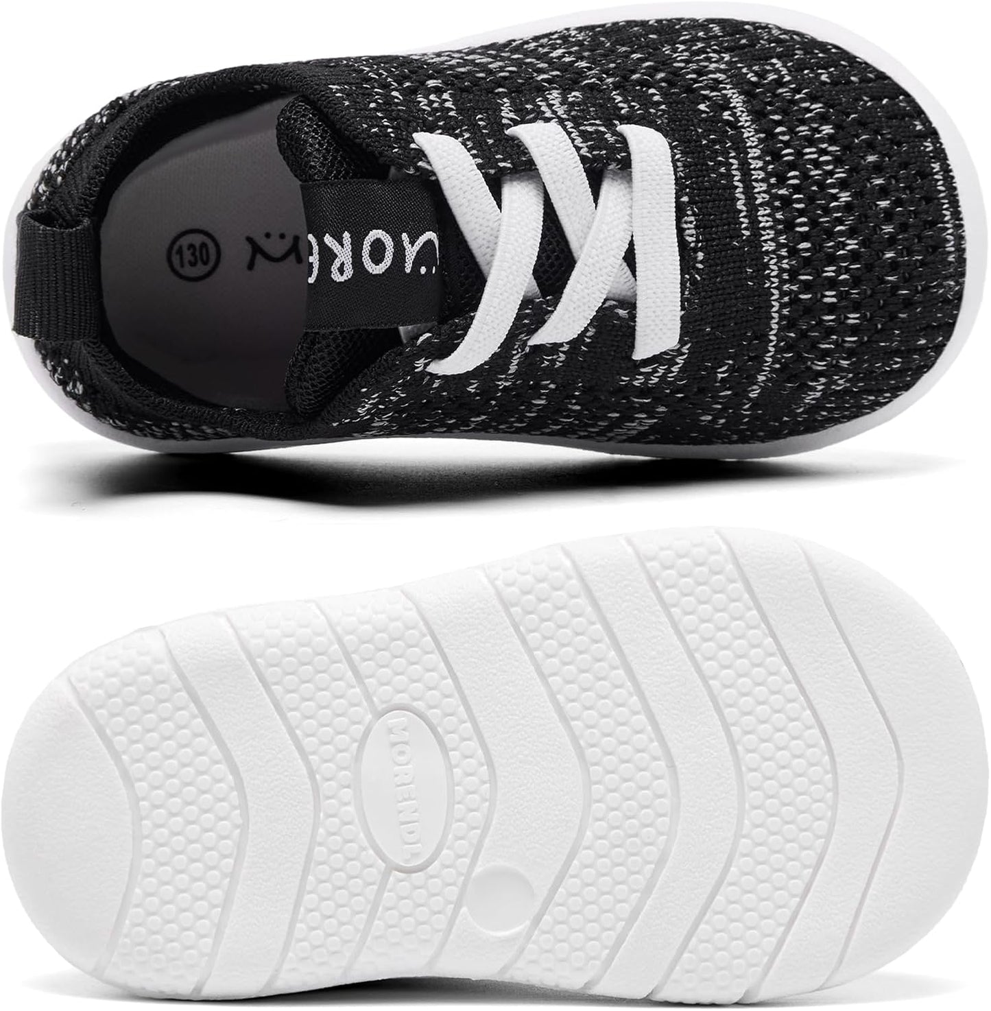 MORENDL Toddler Shoes Baby Walking Sock Shoes Infant Sneakers 0-4 Years Boy Girl Barefoot Tennis Shoe Non-Slip Brethable