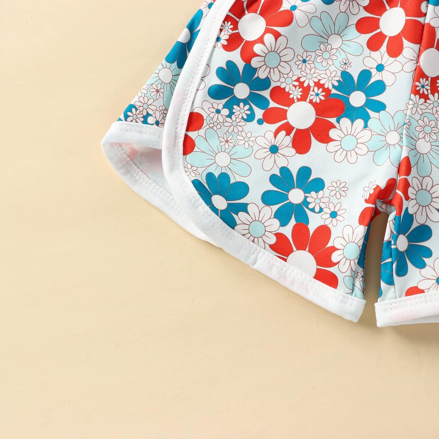 WZTYYDS Toddler Baby Girl Summer Clothes Floral Romper Tie-Up Strap Halter Jumpsuit Infant Summer Sling Playsuit 6M-3T